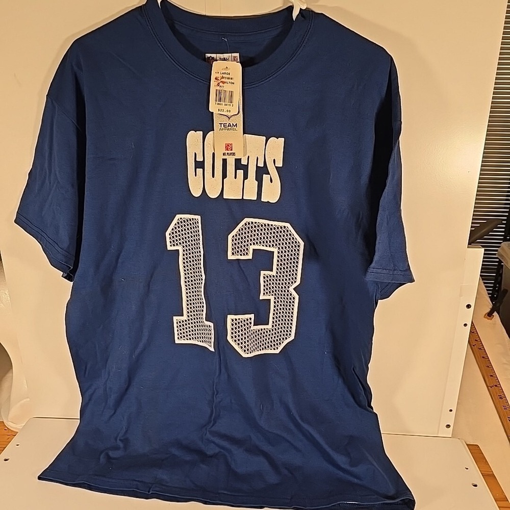 NFL Team Apparel‎ Indianapolis Colts T Y Hilton #13 Blue T-Shirt Large